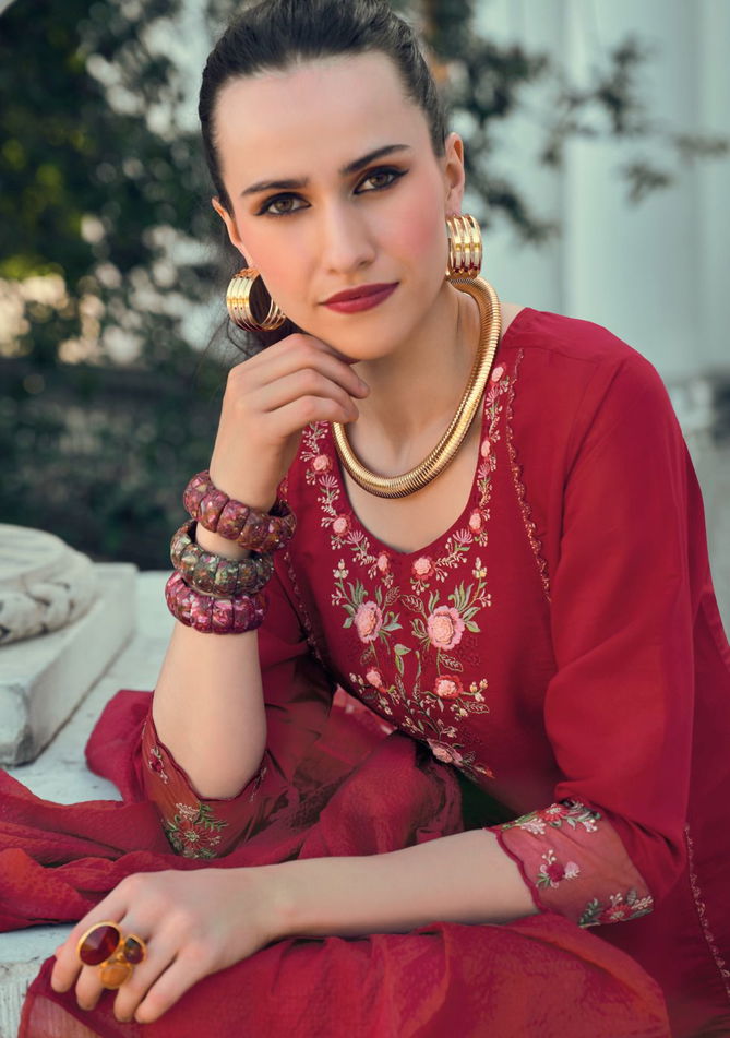 Iqra By Lady Leela Viscose Silk Embroidery Kuryi With Bottom Dupatta Wholesale Online